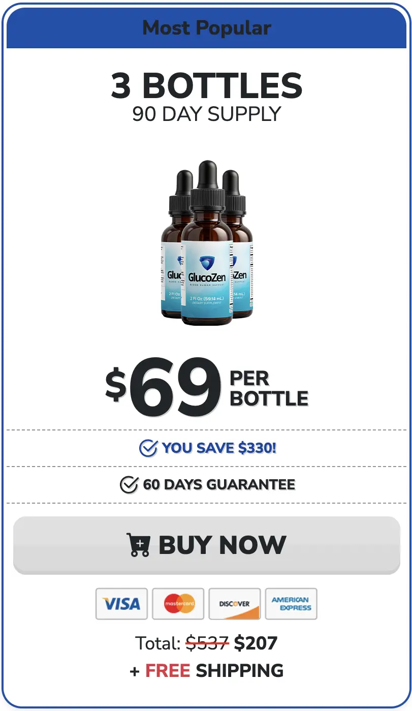 Glucozen three bottles order